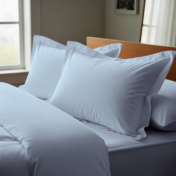 Premium 400 Thread Count 100% Cotton Pillow Shams (2 PC) - USA STANDARD