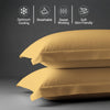 Premium 400 Thread Count 100% Cotton Pillow Shams (2 PC) - USA QUEEN