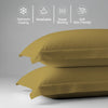 Premium 400 Thread Count 100% Cotton Pillow Shams (2 PC) - USA KING