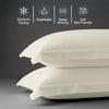Premium 400 Thread Count 100% Cotton Pillow Shams (2 PC) - USA STANDARD