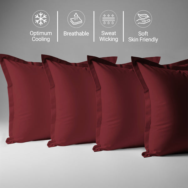 Premium 400 Thread Count 100% Cotton Pillowcases (4 PC)