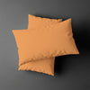 Pizuna toddler pillow cases 40 x 60 cm apricot orange 400 thread count long staple cotton crib pillowcase set of 2
