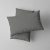 Pizuna toddler pillow cases 40 x 60 cm dark grey 400 thread count long staple cotton crib pillowcase set of 2