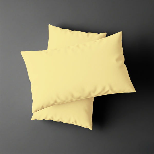 Pizuna toddler pillow cases 33 x 46 cm mellow yellow 400 thread count long staple cotton crib pillowcase set of 2
