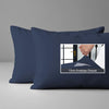Dark blue baby pillow cases 40 x 60 cm set of 2 snug fit for peaceful nights prevents pillows popping