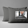 Dark grey baby pillow cases 40 x 60 cm set of 2 snug fit for peaceful nights prevents pillows popping
