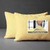 Mellow yellow baby pillow cases 33 x 46 cm set of 2 snug fit for peaceful nights prevents pillows popping
