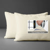 Ivory baby pillow cases 33 x 46 cm set of 2 snug fit for peaceful nights prevents pillows popping
