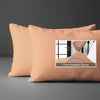 Peach baby pillow cases 40 x 60 cm set of 2 snug fit for peaceful nights prevents pillows popping
