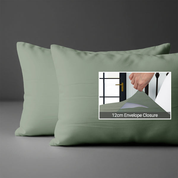 Sea foam baby pillow cases 40 x 60 cm set of 2 snug fit for peaceful nights prevents pillows popping
