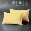 Toddler pillowcase mellow yellow 40 x 60 cm chemical free 100% long staple combed cotton softens with every wash gentle on delicate skin
