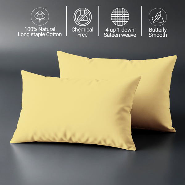 Premium 400 Thread Count 100% Cotton Crib Pillowcases (2 PC)