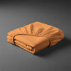 Pizuna apricot orange baby travel cotton fitted sheet 60x120 cm