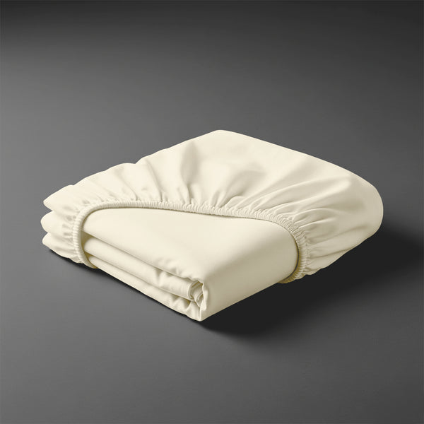 Pizuna ivory baby travel cotton fitted sheet 60x120 cm